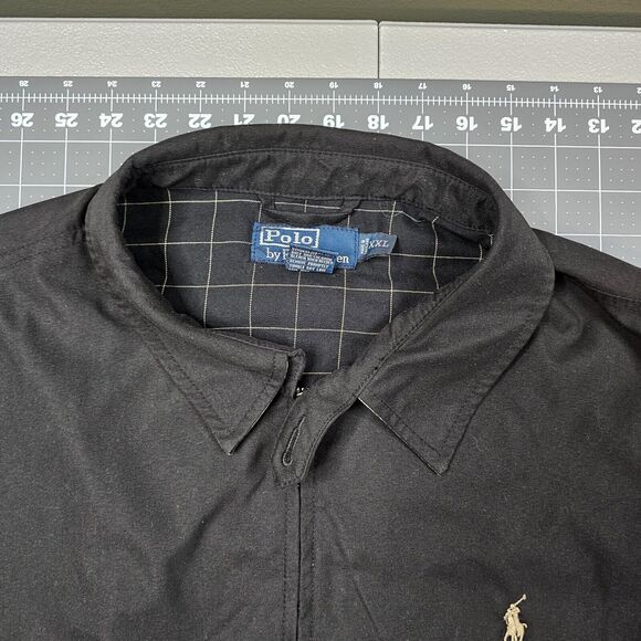 Polo Ralph Lauren Harrington Jacket Mens XXL Black Vintage Eisenhower Preppy - Picture 6 of 14